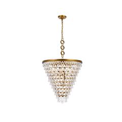 Nordic 7 lights brass chandelier