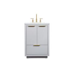 24 inch Single bathroom vanity in grey
