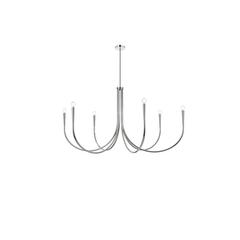 Layne 55 inch chandelier in Chrome