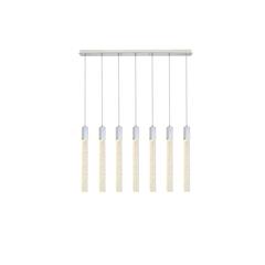 Weston 7 lights pendant in chrome