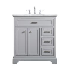 32 inch Single bathroom vanity in grey