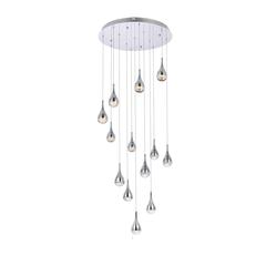 Amherst 30 inch LED chandelier in chrome
