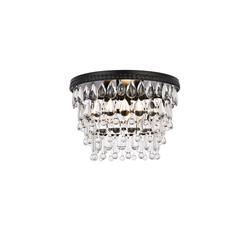 Nordic 3 lights black flush mount
