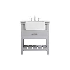 30 inch Single bathroom vanity in grey