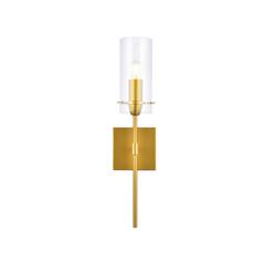 Elsreth 1 light brass wall sconce