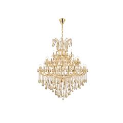 Maria Theresa 49 light Gold Chandelier Golden Teak (Smoky) Royal Cut Crystal