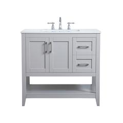 36 inch Single Bathroom Vanity in Grey