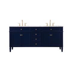72 inch double bathroom vanity in blue