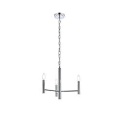 Carmella 3 lights pendant in chrome