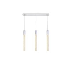 Weston 3 lights pendant in chrome