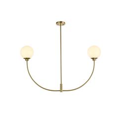 Nyomi 42 inch chandelier in Satin Gold