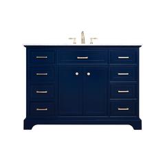 48 inch Single bathroom vanity in Blue