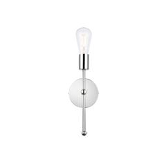 Keely 1 light chrome wall sconce