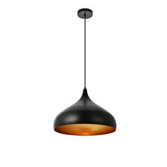 Circa Collection Pendant D16.5in H12in Lt:1 Black Finish