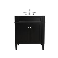 30 inch Single bathroom vanity in Black