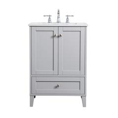 24 inch Single Bathroom Vanity in Grey