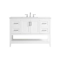 48 inch Single Bathroom Vanity in White