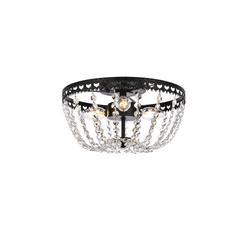 Kylie 14 inch flush mount in black