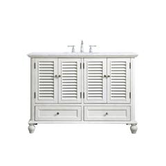 48 inch Single Bathroom Vanity in Antique White