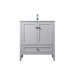 30 Inch SIngle Bathroom Vanity In Grey