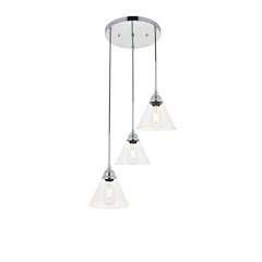 Histoire 3 Light Chrome Pendant