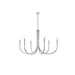 Layne 42 inch chandelier in Chrome