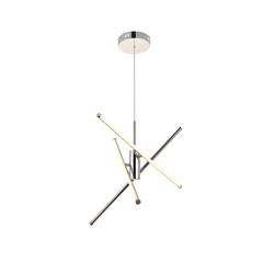 Sonya 3 Light polished Nickel Pendant
