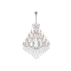 Maria Theresa 49 light Chrome Chandelier Clear Royal Cut Crystal