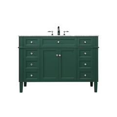 48 inch Single bathroom vanity in green