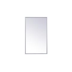 Metal mirror medicine cabinet 17 inch x 28 inch in silver