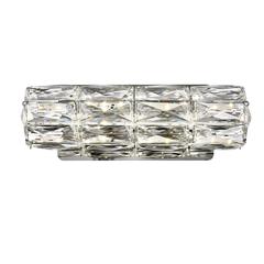 Valetta Integrated Led Chip Light Chrome Wall Sconce Clear Royal Cut Crystal