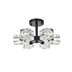 Lyra 14 inch Flush Mount in Black