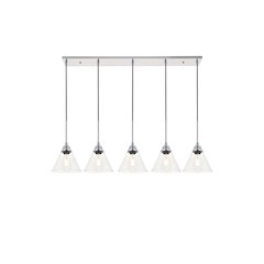 Histoire 5 Light Chrome Pendant