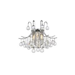 Toureg 3 light Chrome Wall Sconce Clear Royal Cut Crystal