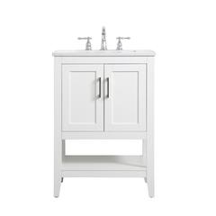 24 inch Single Bathroom Vanity in White