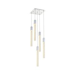 Weston 5 lights pendant in chrome