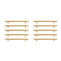 Quinn 7-9/16" Center to Center Brass Bar Pull Multipack (set of 10)