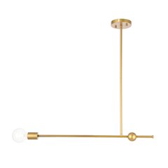 Brees 1 Light Brass Pendant