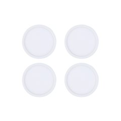 6 Inch 3000K-5000K Selectable 15W 900 Lumens Disk Light In White Pack Of 4