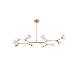 Zayne 10 Light Pendant in Gold