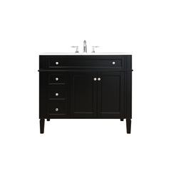 40 inch Single bathroom vanity in Black