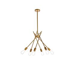 Lucca 23 inch pendant in brass