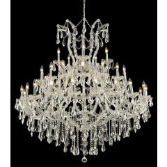 Maria Theresa 41 light Chrome Chandelier Clear Royal Cut Crystal