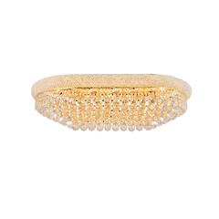 Primo 18 light Gold Flush Mount Clear Royal Cut Crystal