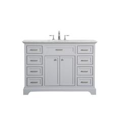 48 In. Single Bathroom Vanity Set In Light Grey