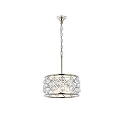 Madison 4 light polished Nickel Pendant Clear Royal Cut Crystal