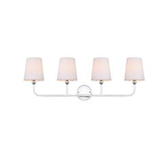Colson 4 light Chrome and Clear Bath Sconce
