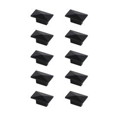 Perry 2" Matte Black Rectangle Knob Multipack (Set of 10)