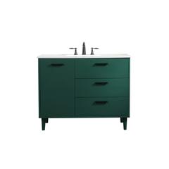 42 inch bathroom vanity in Green