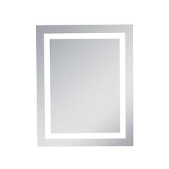 LED Hardwired Mirror Rectangle W24H30 Dimmable 5000K